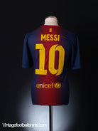 2012-13 Barcelona Home Shirt Messi #10 L Football Shirt