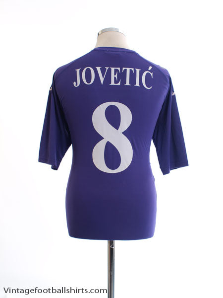 2012-13 Fiorentina Home Shirt Jovetic #8 L Football Shirt