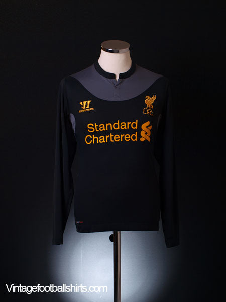 2012-13 Liverpool Away Shirt L/S S Football Shirt