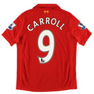 2012-13 Liverpool Warrior Home Shirt Carroll #9 L.Boys Football Shirt