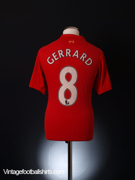 2012-13 Liverpool Home Shirt Gerrard #8 M Football Shirt