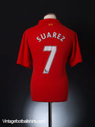 2012-13 Liverpool Home Shirt Suarez #7 XL Football Shirt