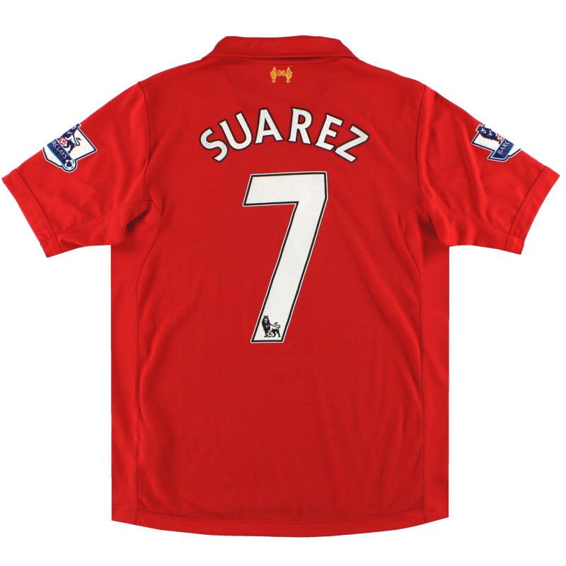 2012-13 Liverpool Warrior Home Shirt Suarez #7 M Football Shirt