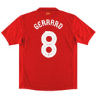 2012-13 Liverpool Warrior Home Shirt Gerrard #8 XL Football Shirt