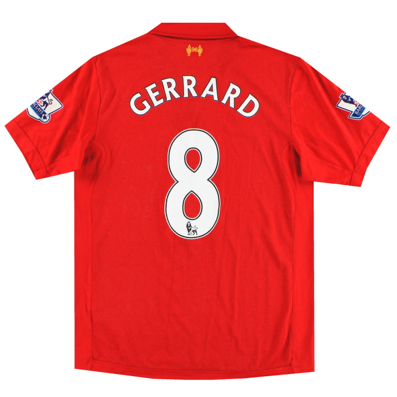 2012-13 Liverpool Warrior Home Shirt Gerrard #8 M Football Shirt