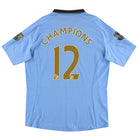 2012-13 Manchester City Umbro Home Shirt Champions #12 L Football Shirt