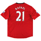 2012-13 Manchester United Nike Home Shirt Rafael #21 XL Football Shirt