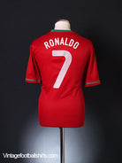 2012-13 Portugal Home Shirt Ronaldo #7 *BNWT* L Football Shirt