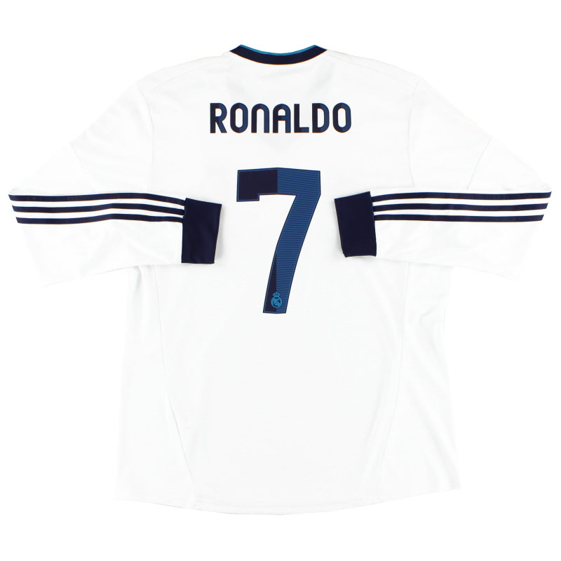 2012-13 Real Madrid Home Shirt Ronaldo #7 L/S XL Football Shirt