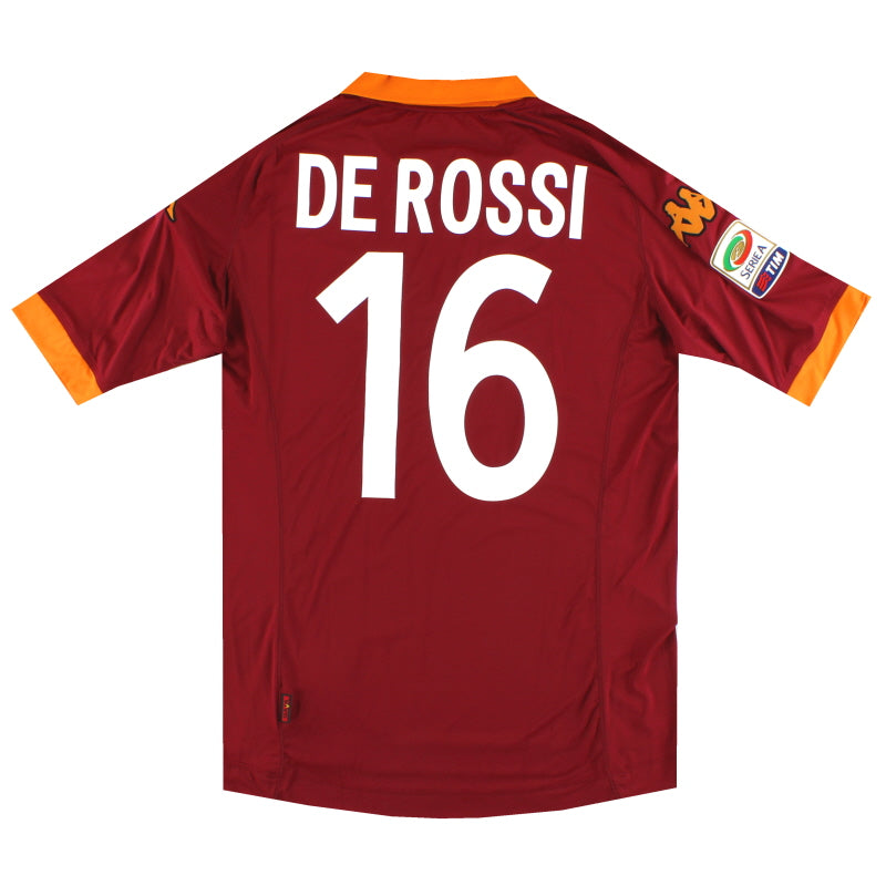 2012-13 Roma Home Shirt De Rossi #16 *w/tags* XL Football Shirt