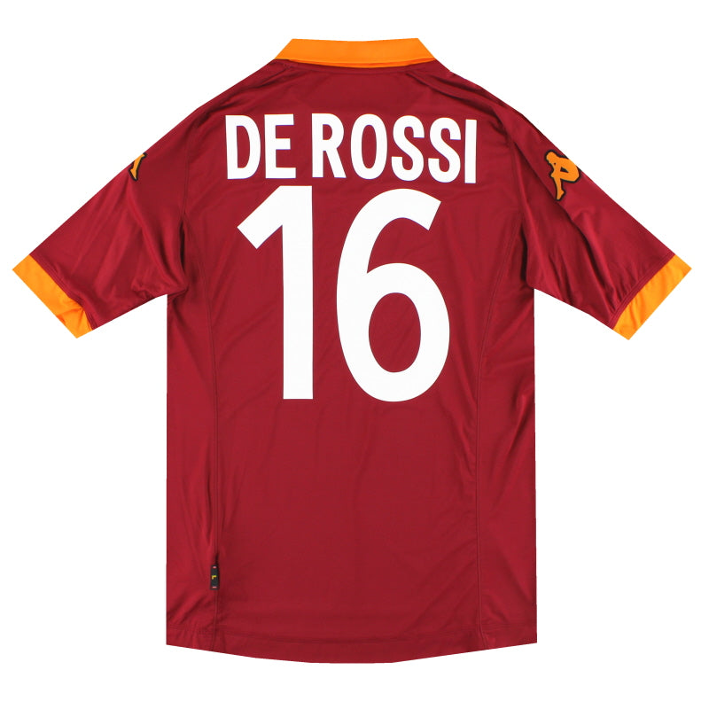 2012-13 Roma Home Shirt De Rossi #16 *w/tags* L Football Shirt