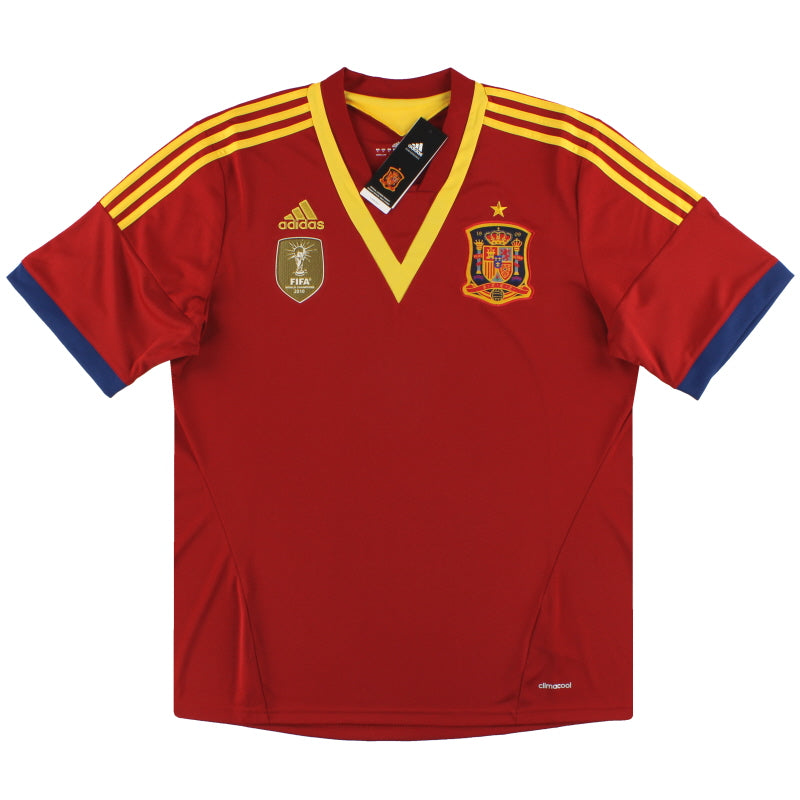 2012-13 Spain adidas Home Shirt *w/tags* S Football Shirt