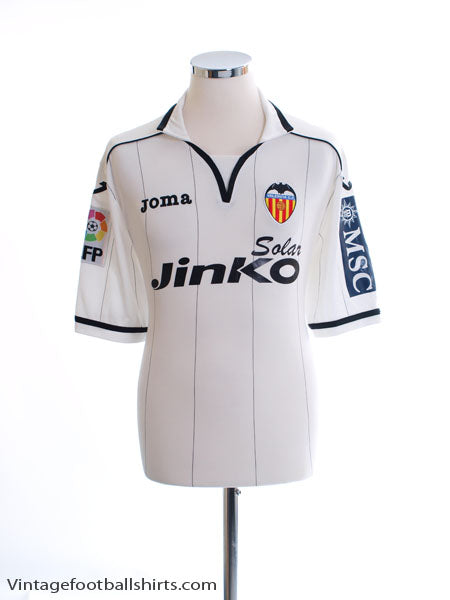 2012-13 Valencia Home Shirt L Football Shirt