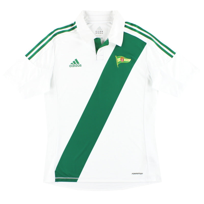 2012-14 Lechia Gdansk adidas 'Formotion' Home Shirt M Football Shirt