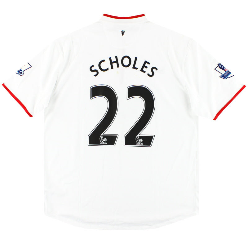 2012-14 Manchester United Nike Away Shirt Scholes #22 XL Football Shirt