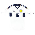 2012-14 Scotland adidas Formotion Player Issue Away Shirt L/S #15 *As New* S Football Shirt