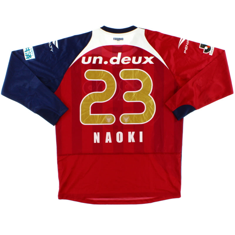 2012 Fagiano Okayama Player Issue Home Shirt Naoki #23 L/S XL Football Shirt