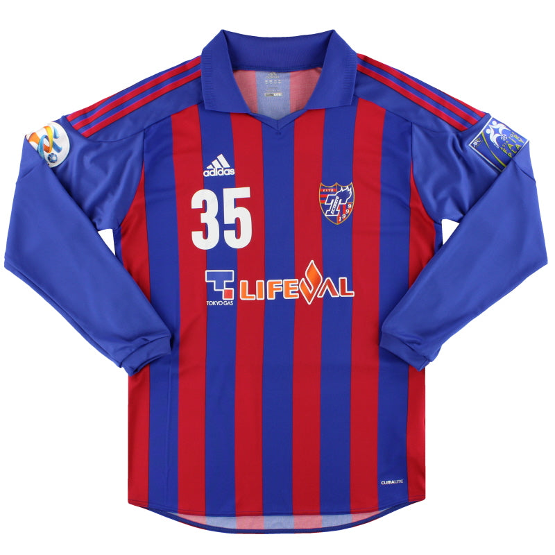 2012 FC Tokyo adidas Match Issue ACL Home Shirt Shimoda #35 L/S L Football Shirt