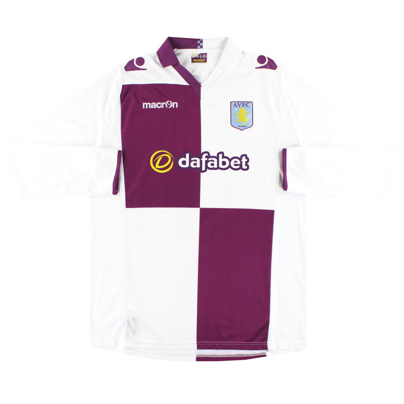 2013-14 Aston Villa Macron Away Shirt L/S XXXL Football Shirt