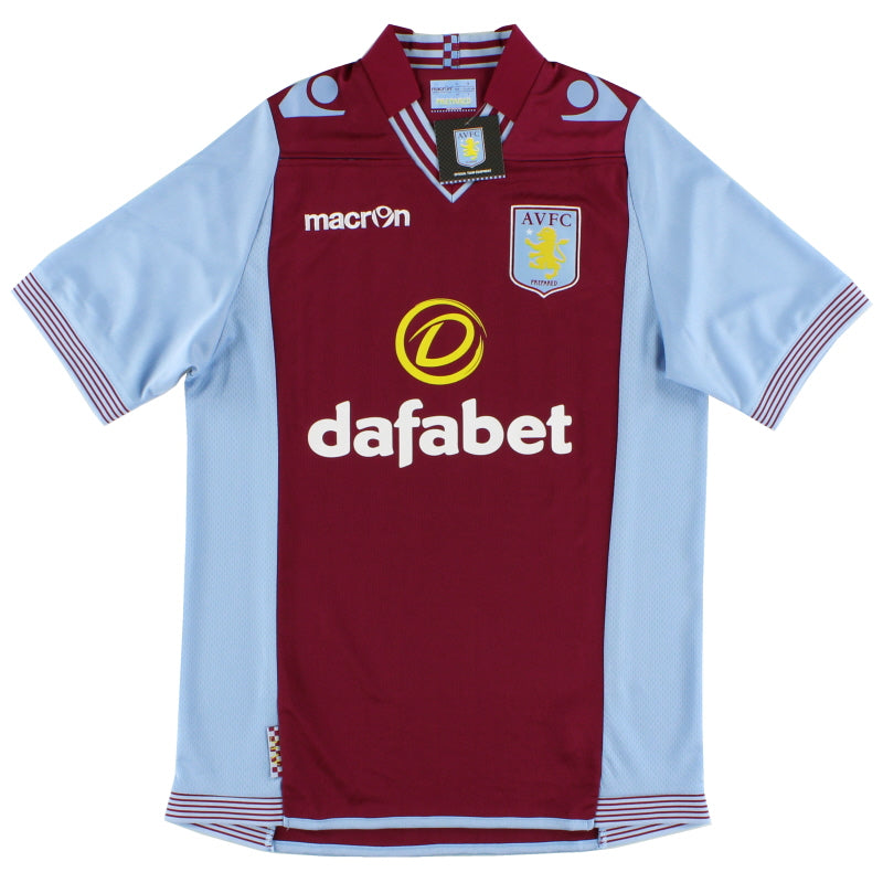 2013-14 Aston Villa Macron Home Shirt *BNIB* XL Football Shirt