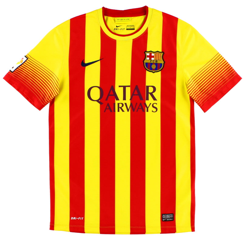 2013-14 Barcelona Away Shirt XL.Boys Football Shirt