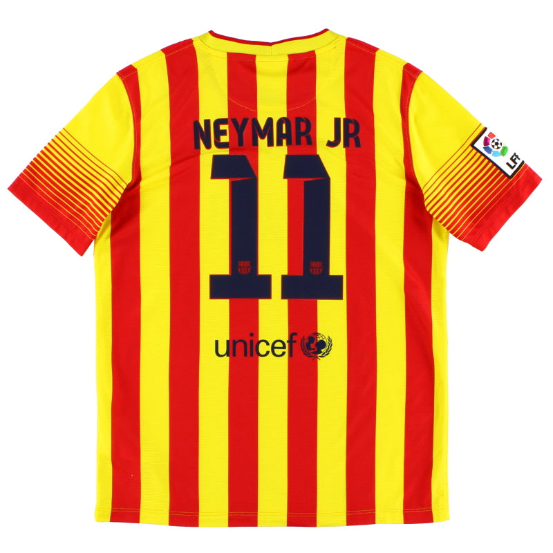 2013-14 Barcelona Away Shirt Neymar Jr. #11 XL.Boys Football Shirt