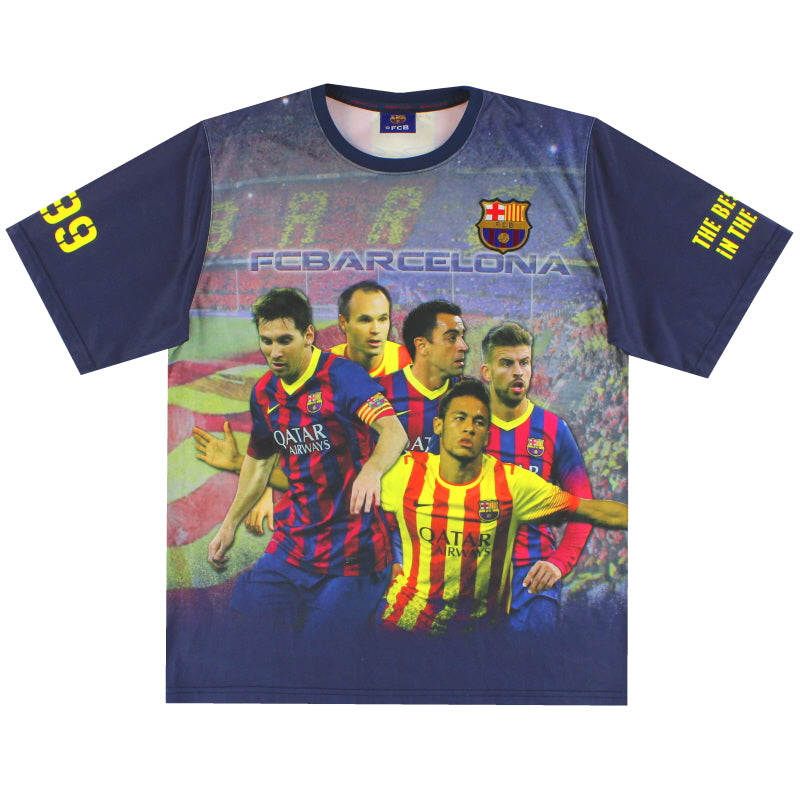 2013-14 Barcelona Graphic Tee L T-Shirt