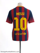 2013-14 Barcelona Home Shirt Messi #10 S Football Shirt