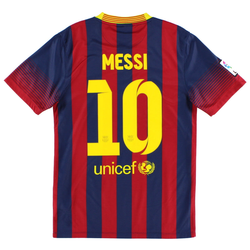 2013-14 Barcelona Home Shirt Messi #10 XL.Boys Football Shirt