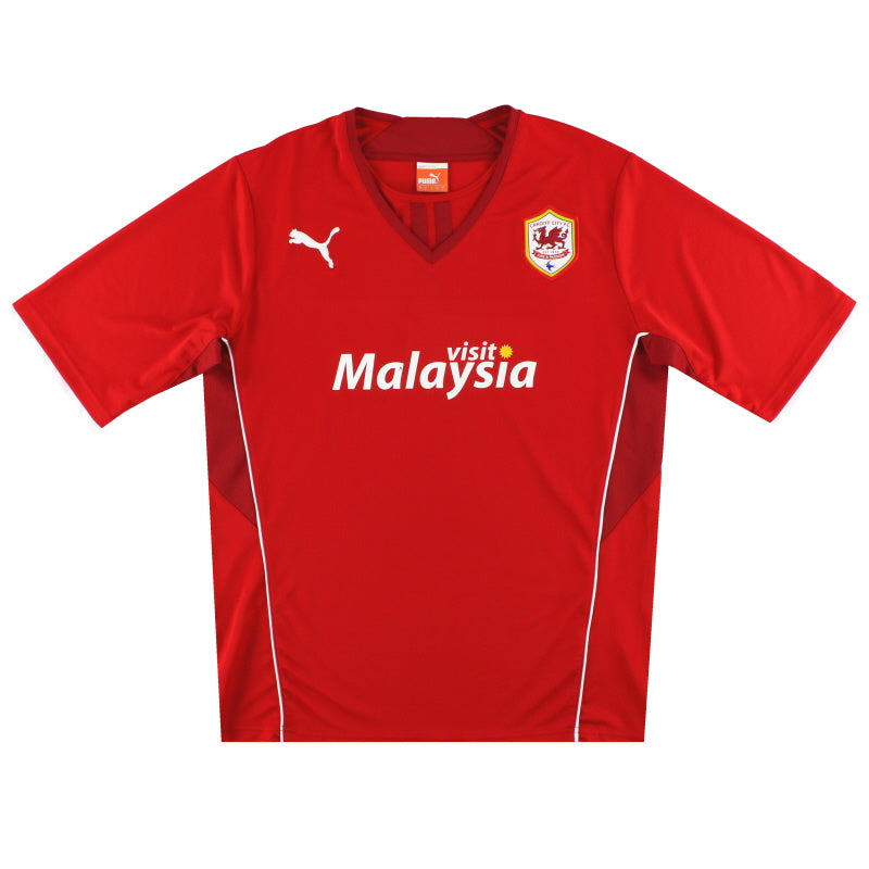 2013-14 Cardiff City Puma Home Shirt L Football Shirt