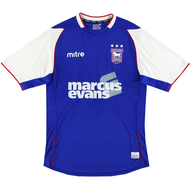 2013-14 Ipswich Mitre Home Shirt M Football Shirt