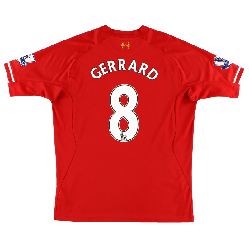 2013-14 Liverpool Home Shirt Gerrard #8 L Football Shirt