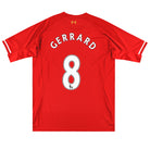 2013-14 Liverpool Warrior Home Shirt Gerrard #8 XL Football Shirt