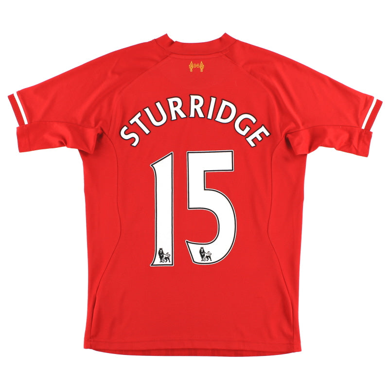 2013-14 Liverpool Home Shirt Sturridge #15 S Football Shirt