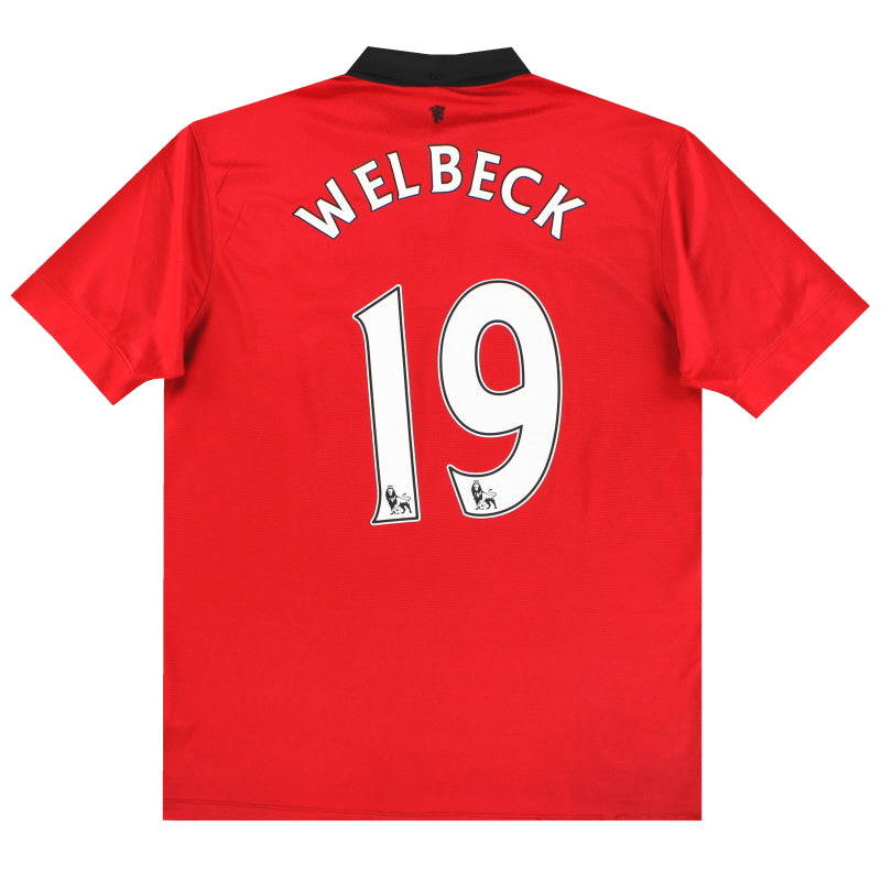 2013-14 Manchester United Nike Home Shirt Welbeck #19 L Football Shirt