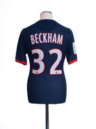 2013-14 Paris Saint-Germain Authentic Home Shirt Beckham #32 *Mint* M Football Shirt