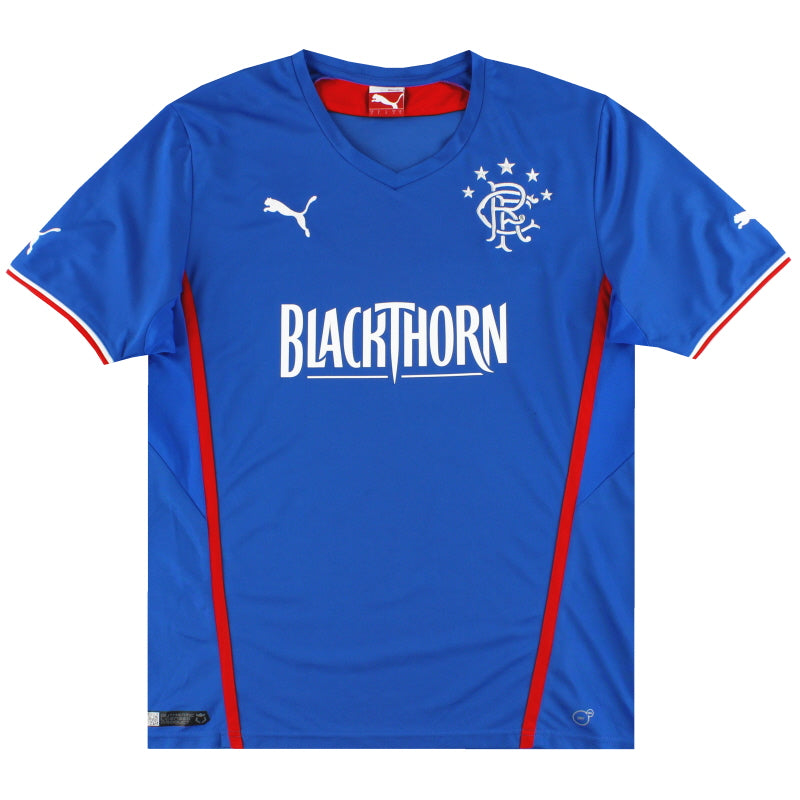 2013-14 Rangers Puma Home Shirt L Football Shirt