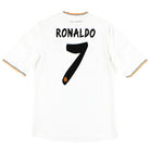 2013-14 Real Madrid Home Shirt Ronaldo #7 *Mint* M Football Shirt