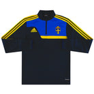 2013-14 Sweden adidas 1/4 Zip Training Top S Football Shirt