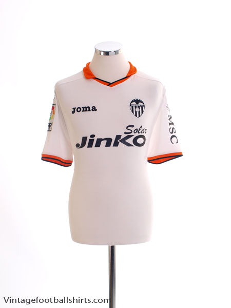 2013-14 Valencia Home Shirt M Football Shirt