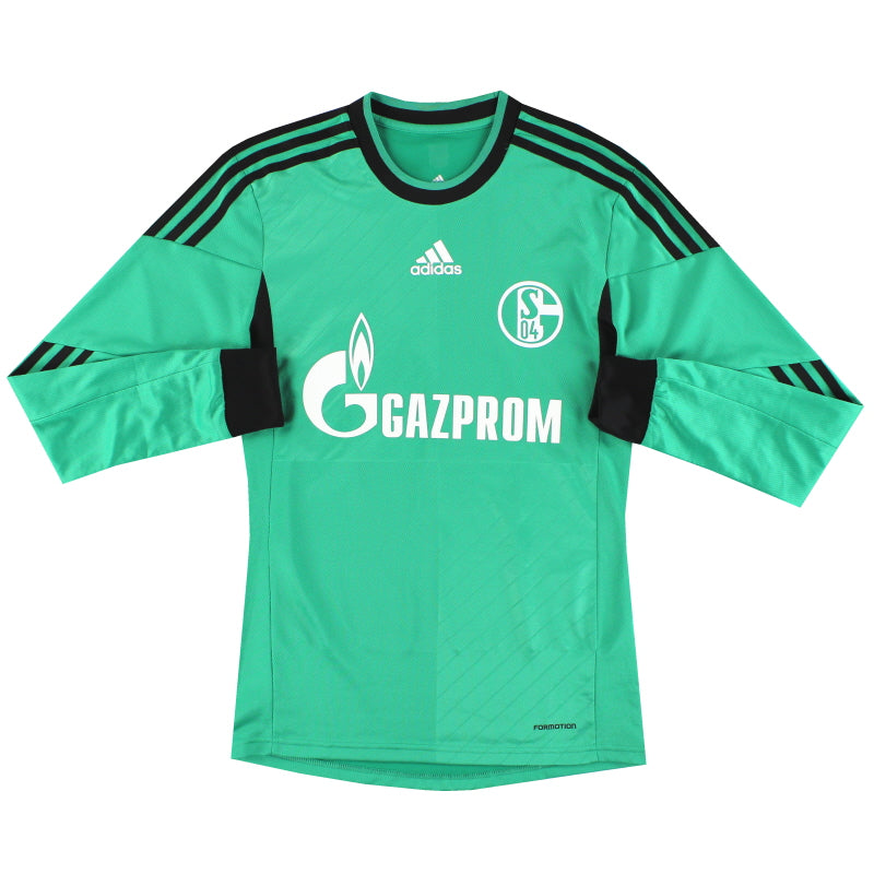 2013-15 Schalke adidas Player Issue Third Shirt L/S *Mint* S Football Shirt