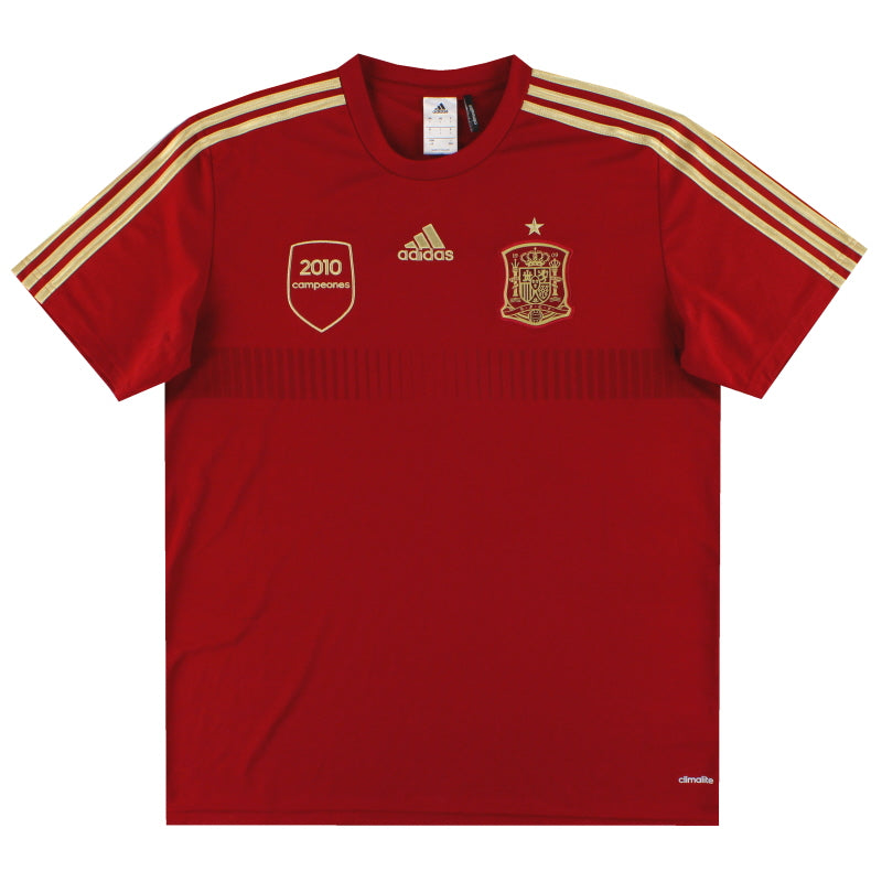 2013-15 Spain adidas Training Shirt L Training Shirt