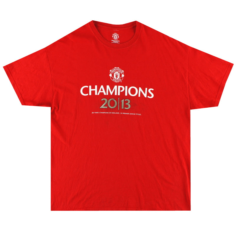 2013 Manchester United Champions Graphic Tee XL T-Shirt