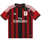 2014-15 AC Milan adidas Home Shirt *BNIB* M.Boys Football Shirt