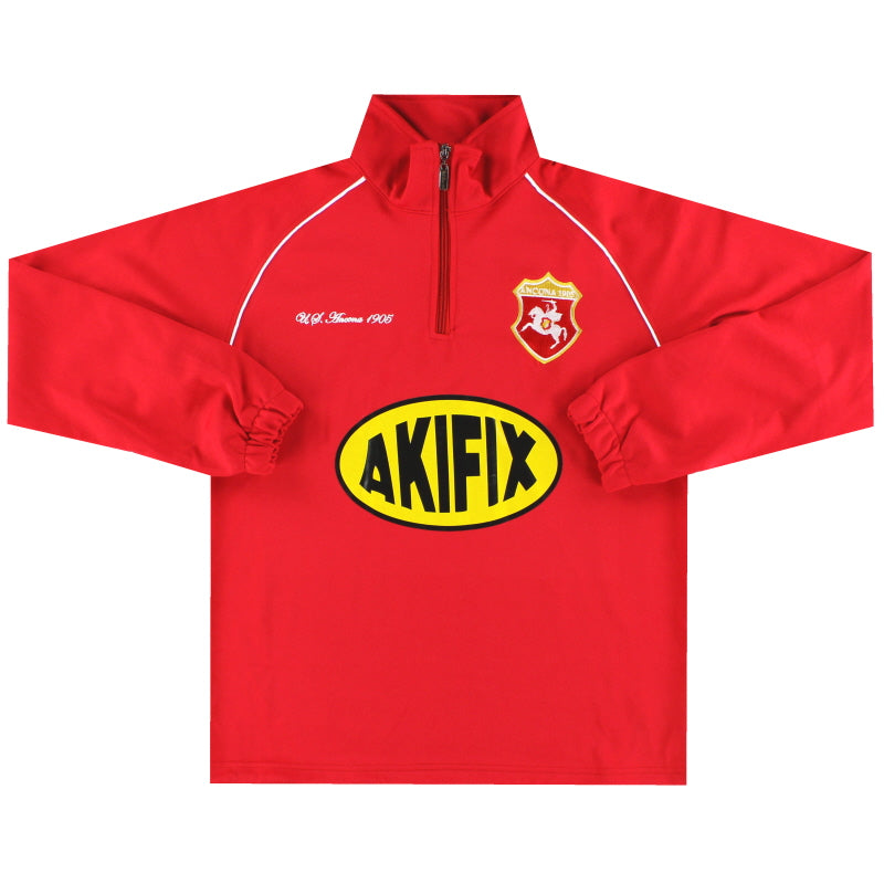 2014-15 Ancona 1/4 Zip Training Top S Football Shirt