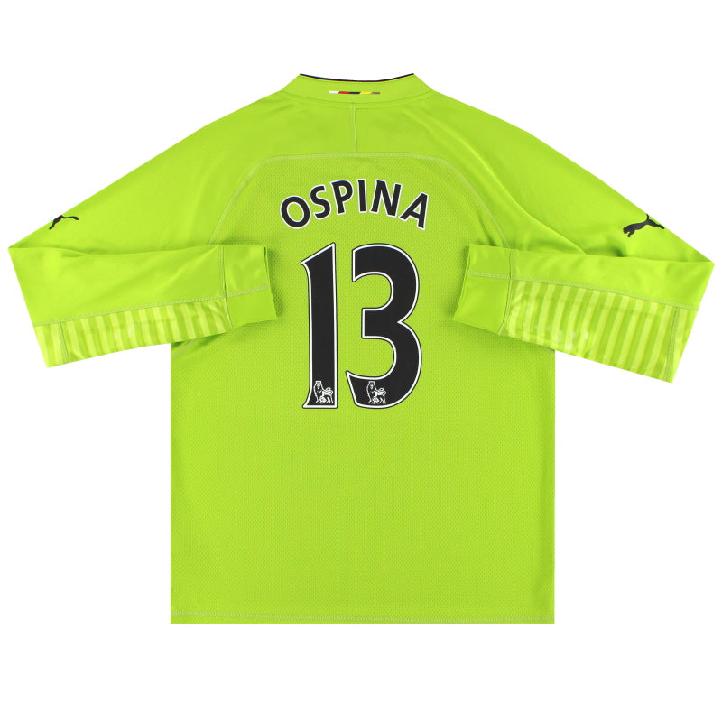 2014-15 Arsenal Puma Goalkeeper Shirt Ospina #13 *Mint* L Football Shirt