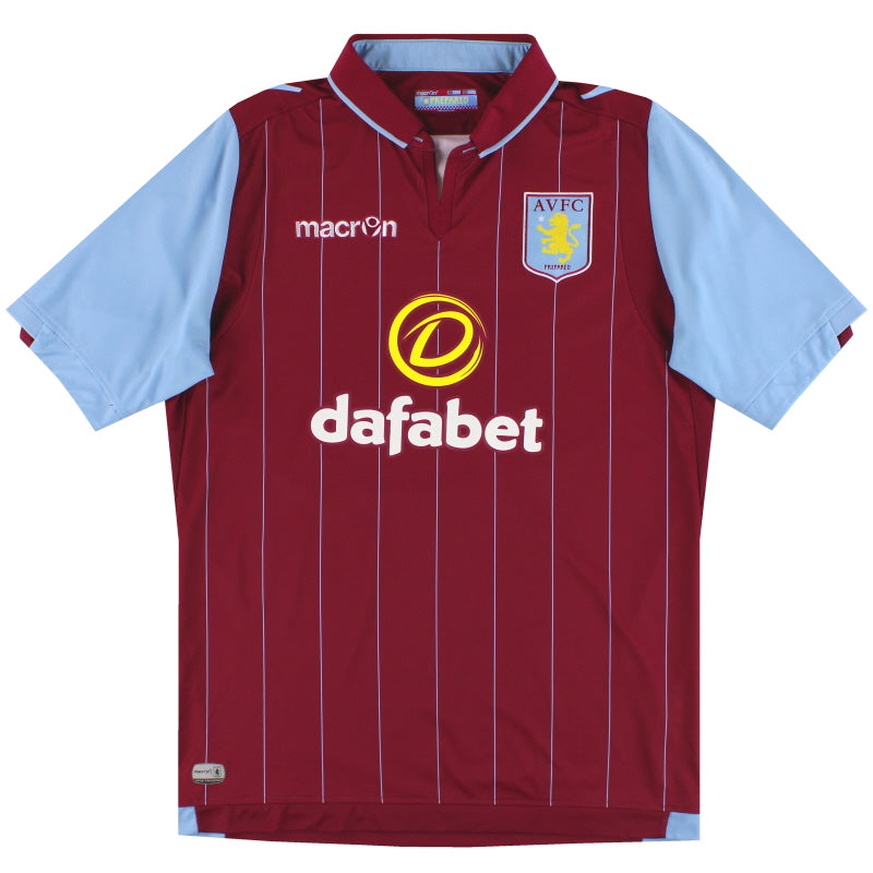 2014-15 Aston Villa Macron Home Shirt M Football Shirt