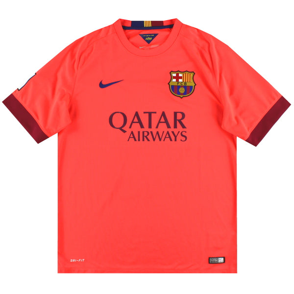 Lot Of 2 Nike FC Barcelona Soccer deals Jersey Youth Size XL Dri-Fit 2015 L100422