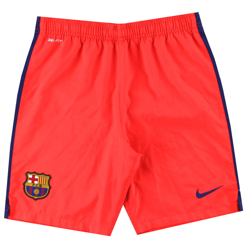 2014-15 Barcelona Nike Away Shorts L.Boys Football Shorts