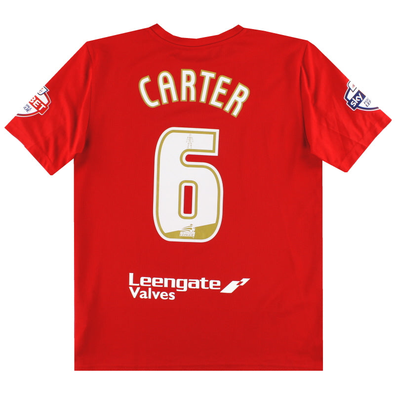 2014-15 Chesterfield Puma Player Issue Third Shirt Carter #6 M Football Shirt